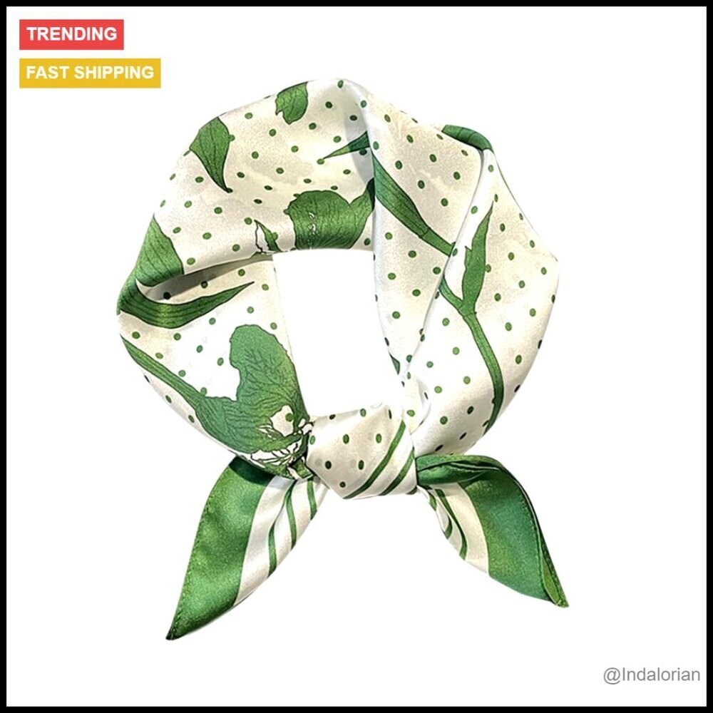 Mulberry Silk Square Scarf Elegant Versatile Accessory Hair Bandana Chic